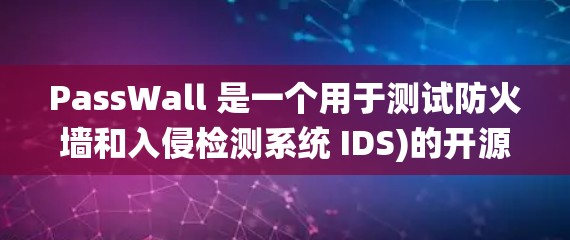 PassWall 是一个用于测试防火墙和入侵检测系统 IDS)的开源工具，旨在模拟各种网络攻击以评估防火墙的性能和配置。以下是使用 PassWall 的步骤和注意事项