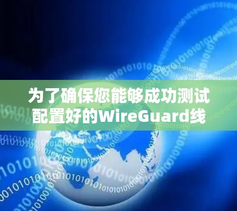 为了确保您能够成功测试配置好的WireGuard线路，请按照以下步骤操作