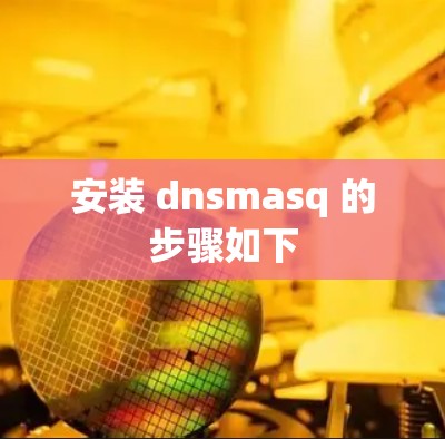 安装 dnsmasq 的步骤如下 安装 dnsmasq 的步骤如下