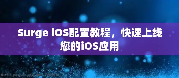 Surge iOS配置教程,快速上线您的iOS应用 Surge iOS配置教程,快速上线您的iOS应用