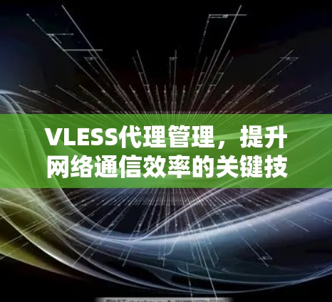 VLESS代理管理，提升网络通信效率的关键技术
