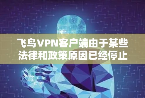 飞鸟VPN客户端由于某些法律和政策原因已经停止服务,无法再提供服务了。如果你需要使用VPN,以下是一些替代方案,供你选择 飞鸟VPN客户端由于某些法律和政策原因已经停止服务,无法再提供服务了。如果你需要使用VPN,以下是一些替代方案,供你选择