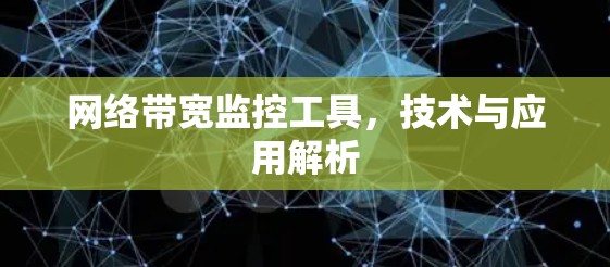 网络带宽监控工具,技术与应用解析 网络带宽监控工具,技术与应用解析